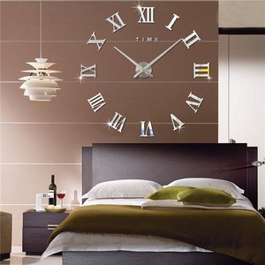 Large Wall <strong>Clock</strong> for Wall Decoration Circular Acrylic Home Decor <strong>Diy</strong> Roman Numeral Acrylic Mirror Wall <strong>Clock</strong> - Product Image 3