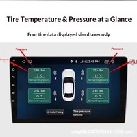 USB Android TPMS Système de surveillance de la pression des pneus 12V Capteurs internes 4 capteurs pour voiture Tpms
