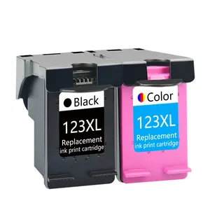 Versi Baru 123XL untuk HP 123 Premium Warna Hitam Kartrid Tinta Remanufaktur untuk HP123XL untuk HP Deskjet 2130 2131 2132 Printer