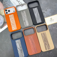 Casing Ponsel Dua Warna untuk iPhone 17 Pro Max 15 PRO MAX dengan Tepi Metalik