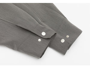 Autunno nuovo abbigliamento da lavoro a blocchi di colore esterno, giacca vecchio stile, giacca con risvolto per <span class=keywords><strong>uomo</strong></span> e donna - Product Image 4