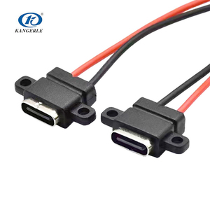 <span class=keywords><strong>Conector</strong></span> <span class=keywords><strong>USB</strong></span>-<span class=keywords><strong>C</strong></span> Hembra Eléctrico Tipo-<span class=keywords><strong>C</strong></span> 2p a Prueba de Agua con Contactos de Cobre, Carcasa de ABS, IP67 y Cable - Product Image 3