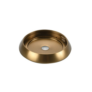 Aluminum Alloy Lamp Base 200mm Diameter CNC Machined <b>With</b> 20mm Aperture For <b>Desk</b> Lamp Holder - Product Image 4