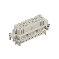WZUMER 16A 250V HA Serie 16 pines Conector de servicio pesado HA016M Insertos macho y hembra 16 pines
