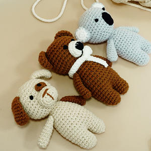 100% hecho a mano bebé Peluche En ganchillo <span class=keywords><strong>Amigurumi</strong></span> Navidad listo para enviar Mini <span class=keywords><strong>bosque</strong></span> Animal relleno pequeño juguete Multi colores - Product Image 6