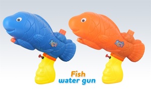 Con iluminación Niños Verano Pistola de agua de plástico barata Juguetes de playa 26 <span class=keywords><strong>cm</strong></span> Pistola de agua giratoria de 4 colores Juguete - Product Image 4