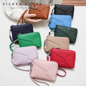 Pierre Loubes Mini Coin <b>Purse</b> <b>Small</b> Solid Color Waterproof Keychain Wallet Women's Everyday Use - Product Image 1