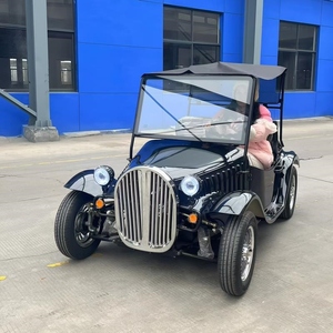 2026 Veicolo Elettrico Mini Retrò Vintage Nero di Ultima Generazione, Design Classico, Due Posti, Moderno, per il Turismo - Modello di Punta - Product Image 6