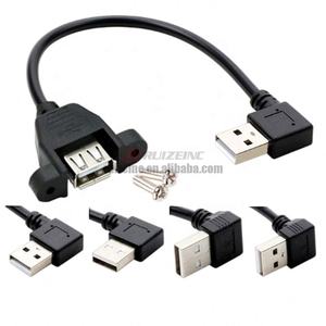Usb2.0 esteso con fori anello foro vite fissato in basso a sinistra e gomito destro cavo dati maschio a femmina - Product Image 2