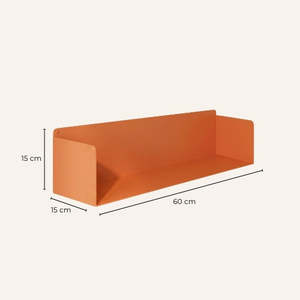 Mensola da Parete in Metallo Magnus 60 Cm, Acciaio Verniciato a Polvere Opaco, Scaffali Espositivi Moderni da Parete per Soggiorni e Camere da Letto - Product Image 4