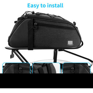 <span class=keywords><strong>Bolsa</strong></span> de equipaje y cajas para Motor de bicicleta, accesorio de viaje de nailon plegable, resistente al agua, para maletero, asiento trasero - Product Image 3
