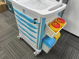 Hot Sale Ziekenhuis Noodtrolley Met Lades Voor Anesthesie Multifunctionele Verpleging En Geneeskunde Plaatsen - Product Image 3