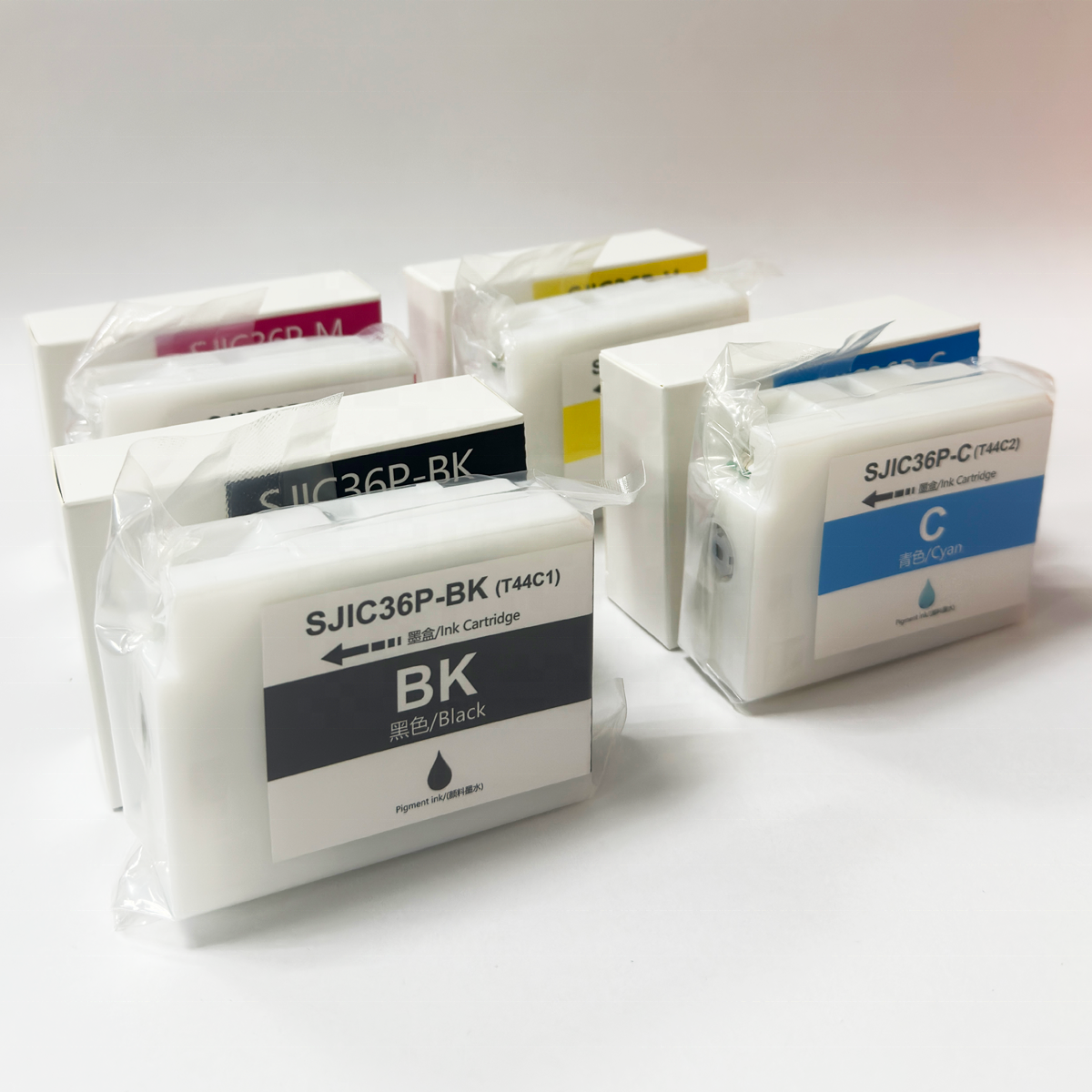 WEL-TRY SJIC36P, все новые, совместимые с чернильными картриджами для Epson ColoWork CW-C6500/C6000, принтер для цветных этикеток C13T44C140 для чернил C
