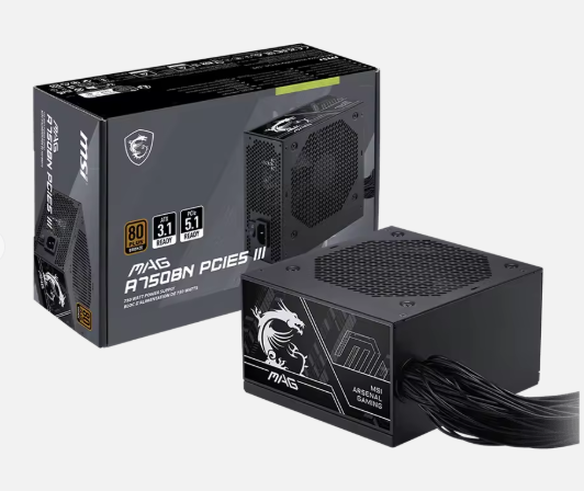 Original for A750BN PCIe5 III ATX3.1 Full Modular 80 PLUS Bronze 24pin Low Noise PSU for PC Desktop Stock