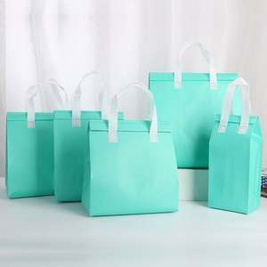 Bolsa Térmica Desechable Personalizada con Logotipo Impreso, Bolsa de Entrega de Alimentos Aislada, No Tejida, con Asa - Product Image 3