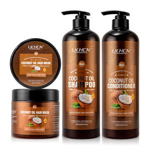 Shampooing et après-shampooing à la noix de coco biologique naturelle 1 litre de marque privée - Product Image 1