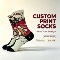Chaussettes de sport personnalisées respirantes pour l'été, ODM, golf, randonnée, impression numérique, logo personnalisé, sublimation, chaussettes en tricot athlétiques