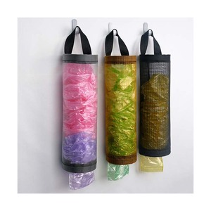 High capacity Grocery Bag Holder Wall Mount Storage Racks Dispenser Plastic Home Kitchen Organizer Garbage Bags Storing Holders