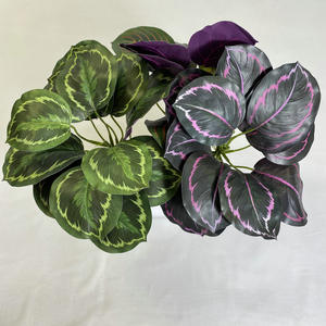 Hojas verdes artificiales Follaje Plantas artificiales Follaje De Flores Tallo verde de seda para Decoración - Product Image 3
