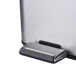 <span class=keywords><strong>Poubelle</strong></span> de cuisine rectangulaire à double compartiment mains libres avec couvercle à fermeture douce WBS082 - Product Image 2