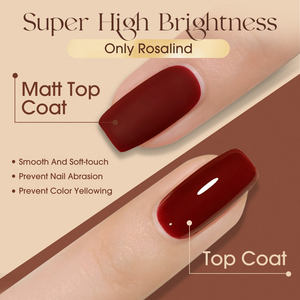 Rosalind OEM 15ml longue durée, trempage sans essuyage, couche de finition mate et couche de finition brillante et couche de base, vernis à ongles gel Uv pour <span class=keywords><strong>salon</strong></span> d'art des ongles - Product Image 5
