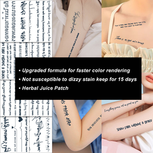 Pegatinas de tatuaje corporal impermeables al por mayor <span class=keywords><strong>diseños</strong></span> <span class=keywords><strong>semipermanentes</strong></span> no tóxicos para brazos de hombres y mujeres ideas de arte corporal geniales - Product Image 2