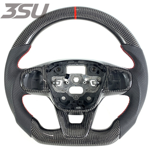 พวงมาลัยคาร์บอนไฟเบอร์ฟอร์จ สำหรับฟอร์ด แร็พเตอร์ โฟกัส MK4 ปี 2019 2020 <span class=keywords><strong>2021</strong></span> 2022 2023 2024 อะไหล่ตกแต่งภายในรถยนต์ - Product Image 1