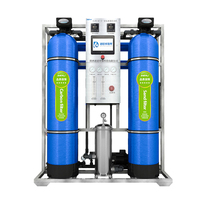 Système de traitement des eaux d'aquaculture par osmose inverse et nanofiltration, contrôlé par PLC, haute productivité, pompe à moteur 1000L/heure