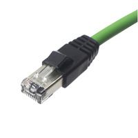 Ethernet/IP Ethercat Profinet Fieldbus Cable moldeado M12 a RJ45 Cables de doble extremo blindados