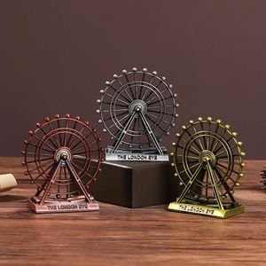 Adornos Metálicos Retro de Rueda de la Fortuna y London Eye, Decoración Creativa para el Hogar y la Oficina - Product Image 3