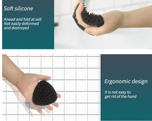 Venta caliente logotipo personalizado silicona barba cepillo hombres barba cepillo - Product Image 2