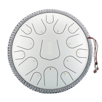 Handwork Hand Pan Steel Tongue Drum Free Gift Percussion Instrument 14''15 Notes