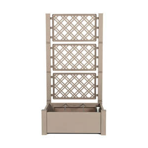 Jardin <span class=keywords><strong>potager</strong></span> autonome de 61,7 pouces de haut, en plastique <span class=keywords><strong>avec</strong></span> motif en <span class=keywords><strong>treillis</strong></span> - Product Image 5