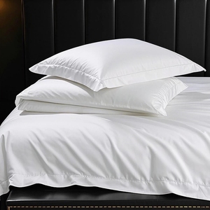 Egyptische Lange Nieten Katoen 100% Satijn Wit Beddengoed Set Zacht Comfortabel Verkrijgbaar Tweeling Full Queen King Size 300 Count Print - Product Image 5