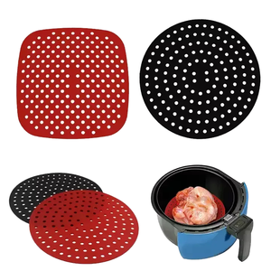 Accessoires de doublure pour friteuse à air U-touch en silicone de qualité alimentaire, compatibles four et lave-vaisselle, écologiques, réutilisables, faciles à nettoyer - Product Image 1