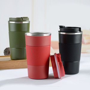 Personale 13oz 17oz borracce sottovuoto rivestimento in polvere 500ml in acciaio inox a bocca larga bottiglie d'acqua tazze da <span class=keywords><strong>caffè</strong></span> tazze da bicchiere - Product Image 2