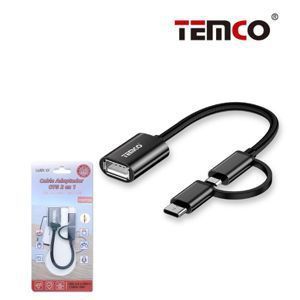 Adaptateur Temco OTG Micro USB vers Type C pour transfert de données sur téléphone mobile - Product Image 3