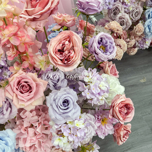 Decoración de centro comercial, hortensias de seda, fondo para fotos de boda, pared de flores artificiales, arreglo floral para fiestas, hilera de flores - Product Image 4