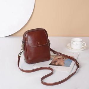 Bolso Bandolera de Cuero Andong para Mujer, Bolso para Teléfono de Cuero Vacuno Genuino, Bolsos Pequeños Cuadrados de Piel de Vaca de Primera Capa, Moda 8881 - Product Image 4