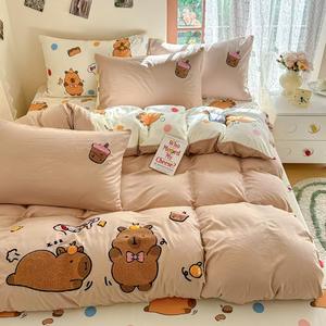 Set di quattro pezzi di biancheria da letto per <span class=keywords><strong>bambini</strong></span> con cartoni animati set di <span class=keywords><strong>lenzuola</strong></span> stampate e copripiumino - Product Image 3