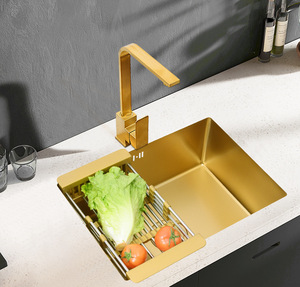 Lavello da Cucina Commerciale Moderno in Acciaio Inox 304 con Cascata Pressurizzata <span class=keywords><strong>Salvaspazio</strong></span> per Lavaggio Verdure e Piatti - Vendita Calda - Product Image 2