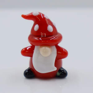 تمثال جنوم مصغر يدوي الصنع ، مصباح مورانو زجاجي ، زخرفة عيد الميلاد ، ديكور أنيق على الطراز الخيالي - Product Image 5