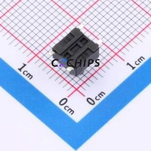 TS-1102S-B-H-B Tactile Switch SMD-4P,6x6mm Switch Single Pole Single Throw Round Button 1.6N Vertical Mount - Product Image 2