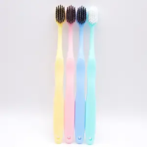 OEM Blue Pink Yellow Macaron Color Light Toothbrush Tooth Whitening High Performance Cost Ratio Cheap Toothbrush