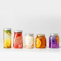 Bouteilles de boisson en plastique PET vides rectangulaires carrées jetables personnalisées de 10 oz, 15 oz, 20 oz pour les boissons