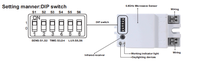 Capteur de mouvement et de position PDLUX PD-MV1028 5,8 GHz à micro-ondes, longue portée de détection, éclairage intérieur