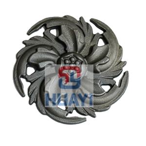 Huayi جميلة المعالجة حراريا الزهر زهرة الصلب نمط 3D خدمات النمذجة للبوابة والدرج الملحقات في ساحة الأسوار - Product Image 1