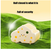 Abri pour hamster Cheese Planet, réutilisable, écologique, style mignon, ouvrable, doré, pour petits animaux, en ABS, vente en gros d'usine