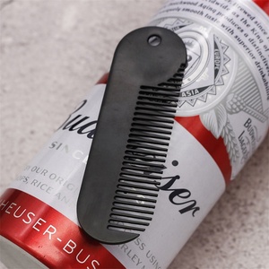 <span class=keywords><strong>Peigne</strong></span> à barbe en acier inoxydable, outil de coiffure, antistatique, pour Salon, 1 pièce - Product Image 4