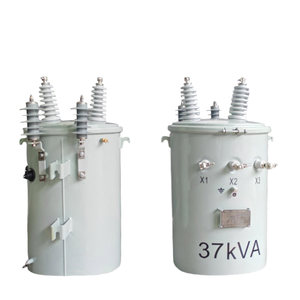 ตู้แปลงไฟฟ้าแบบจุ่มน้ำมันเฟสเดียวประสิทธิภาพสูง 10KVA 167KVA แบบติดตั้งบนเสา MV&HV 220V 380V - Product Image 2